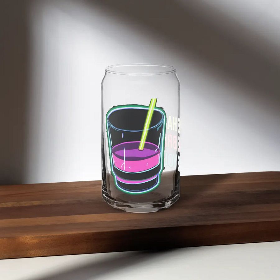 Cheers Neon Motivation Glass: BE HAPPY. BE BRIGHT. BE YOU. product image (5)