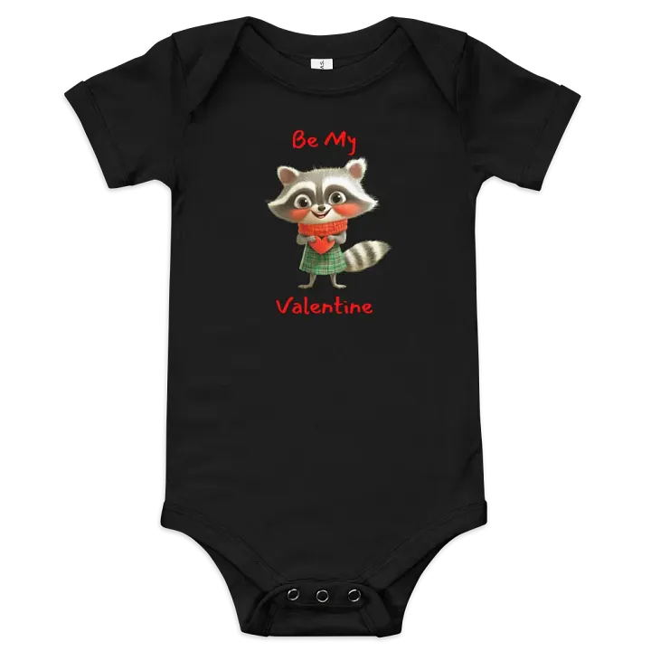 Valentine's Raccoon Baby Onesie product image (2)