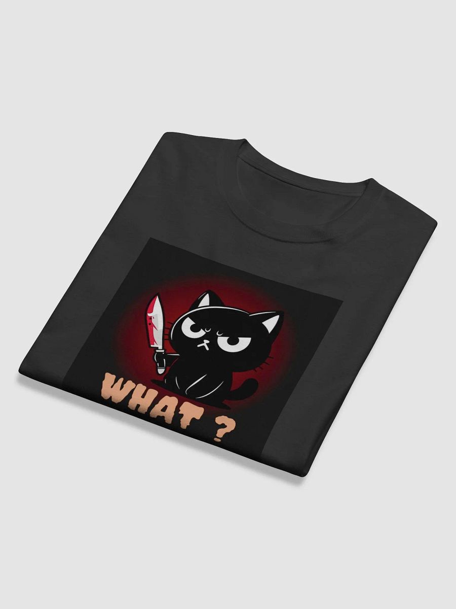 Angry Cute Black Cat Long Sleeve Shirt product image (11)