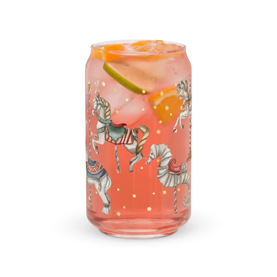 Midnight Circus Carousel Glass Can | 16oz – Unique & Stylish Drinkware product image (7)