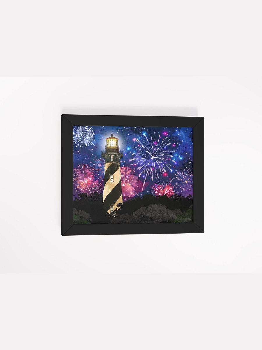 Fireworks Over St. Augustine Lighthouse – Florida Framed Poster product image (2)