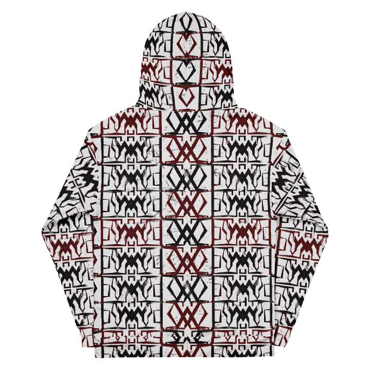 Crimson Geometry / "Woli-Vuitton: Unisex Hoodie product image (2)