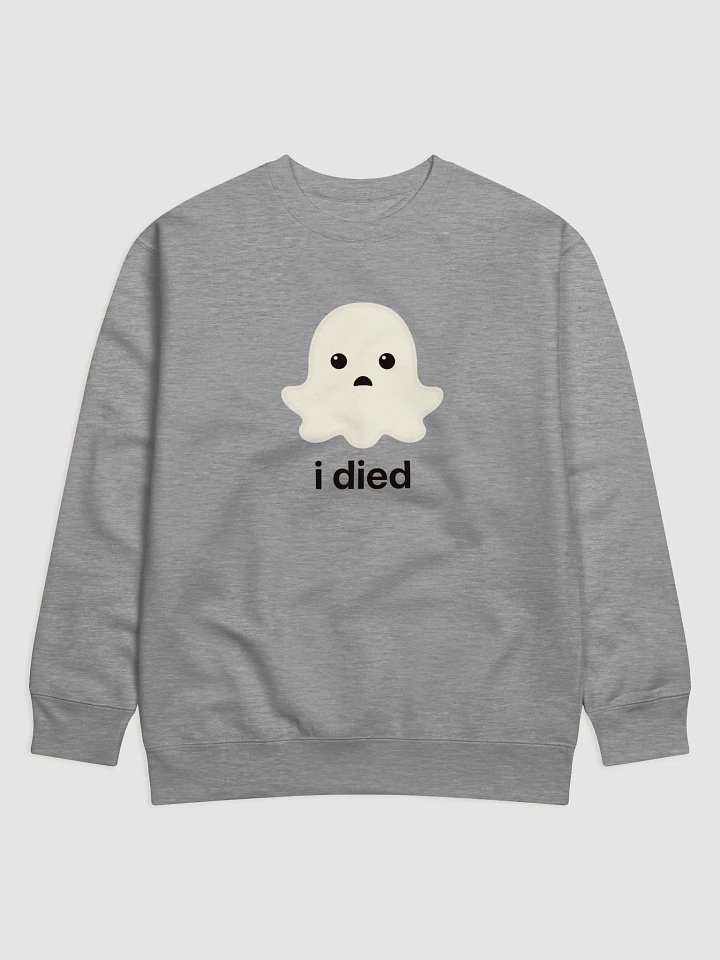 Sad Ghost Pullover Sweatshirt - Light Color product image (2)