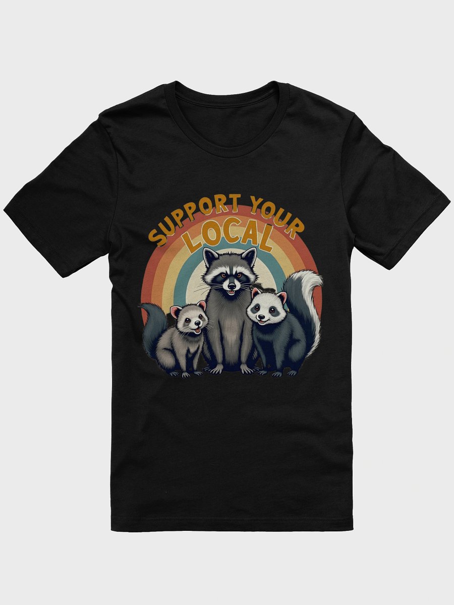 Rainbow Raccoon Trio T-Shirt product image (2)