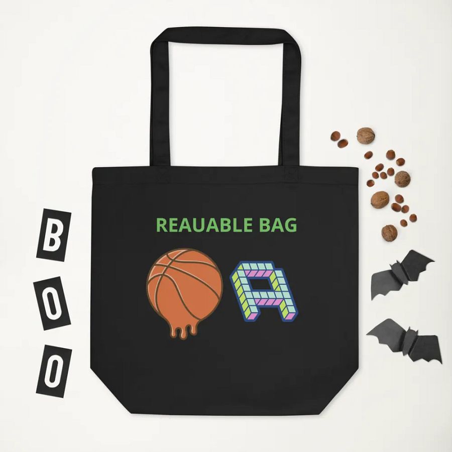 Reausable bag with basketball product image (6)