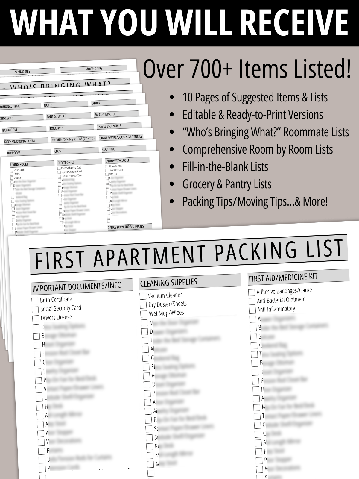 First Apartment Packing List product image (2)