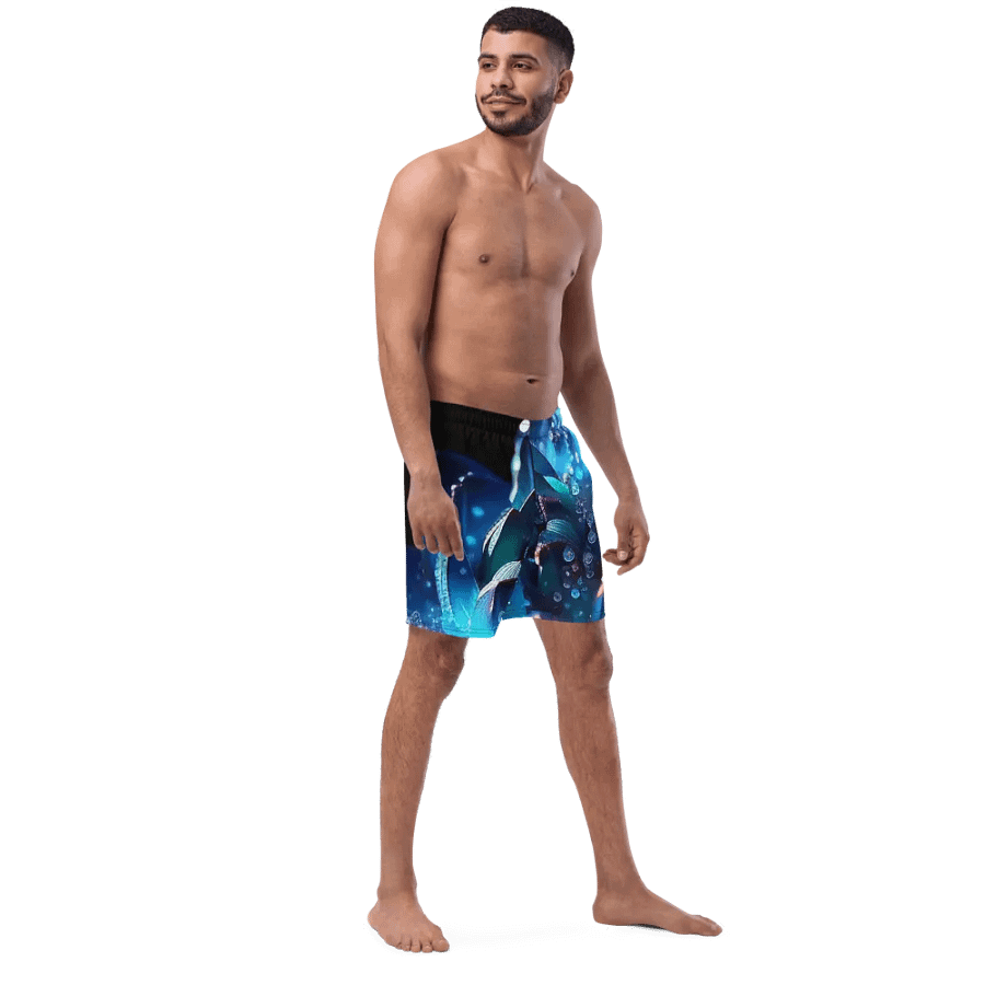 Kawaiikitten Exclusive Premium Mens' Dark Swim Trunks product image (8)