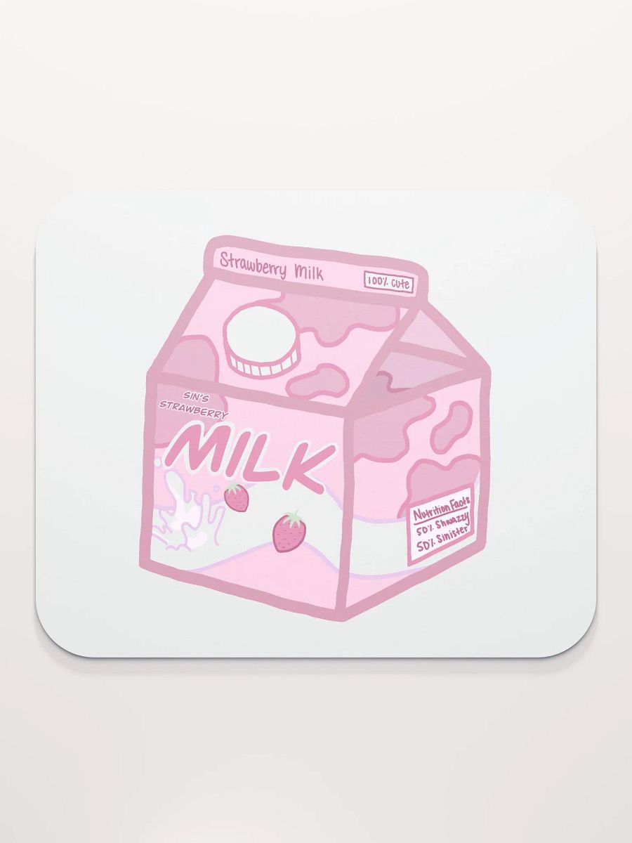 SinisterSushii Strawberry Milk Mousepad product image (2)