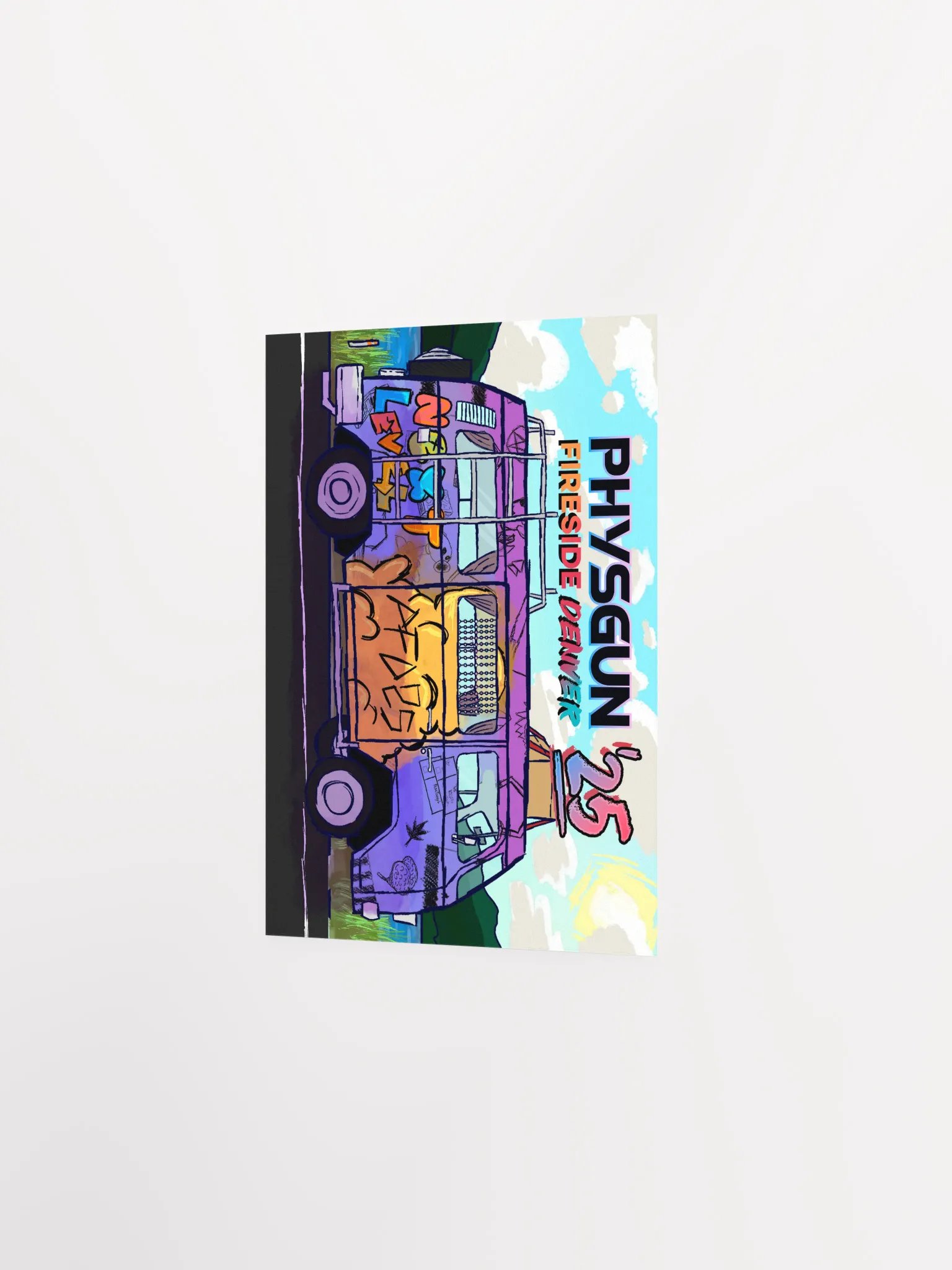 Physgun Fireside Denver 2025 LAN Poster - Graffiti'd Van product image (2)