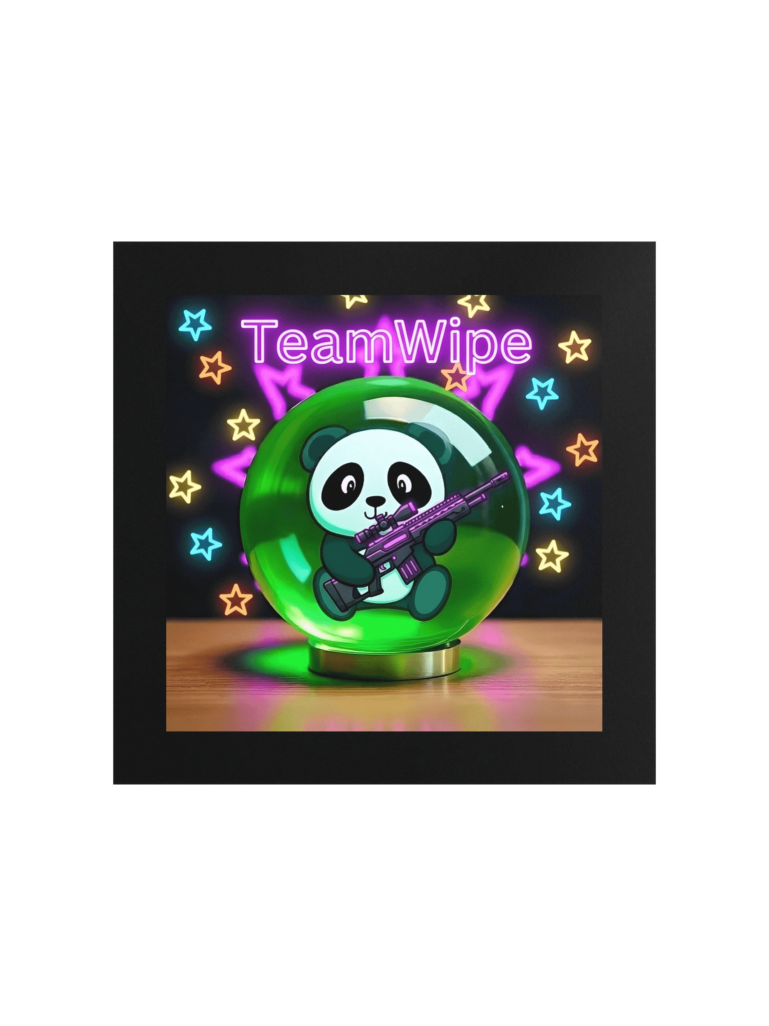 Neon Panda TeamWipe Poster product image (3)