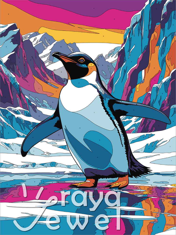Penguin! Color by Number Coloring Page product image (1)