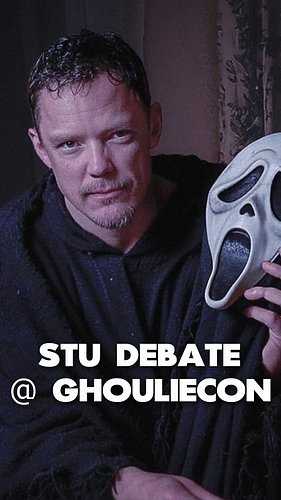 Is STU MACHER alive or dead? The debate made its way to Ghouliecon this past weekend. Let me know your thoughts! 
*
*
*
#scre...