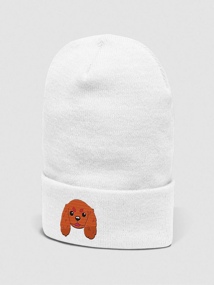 Fluffy cavalier king charles spaniel Pup Cuffed Beanie product image (27)