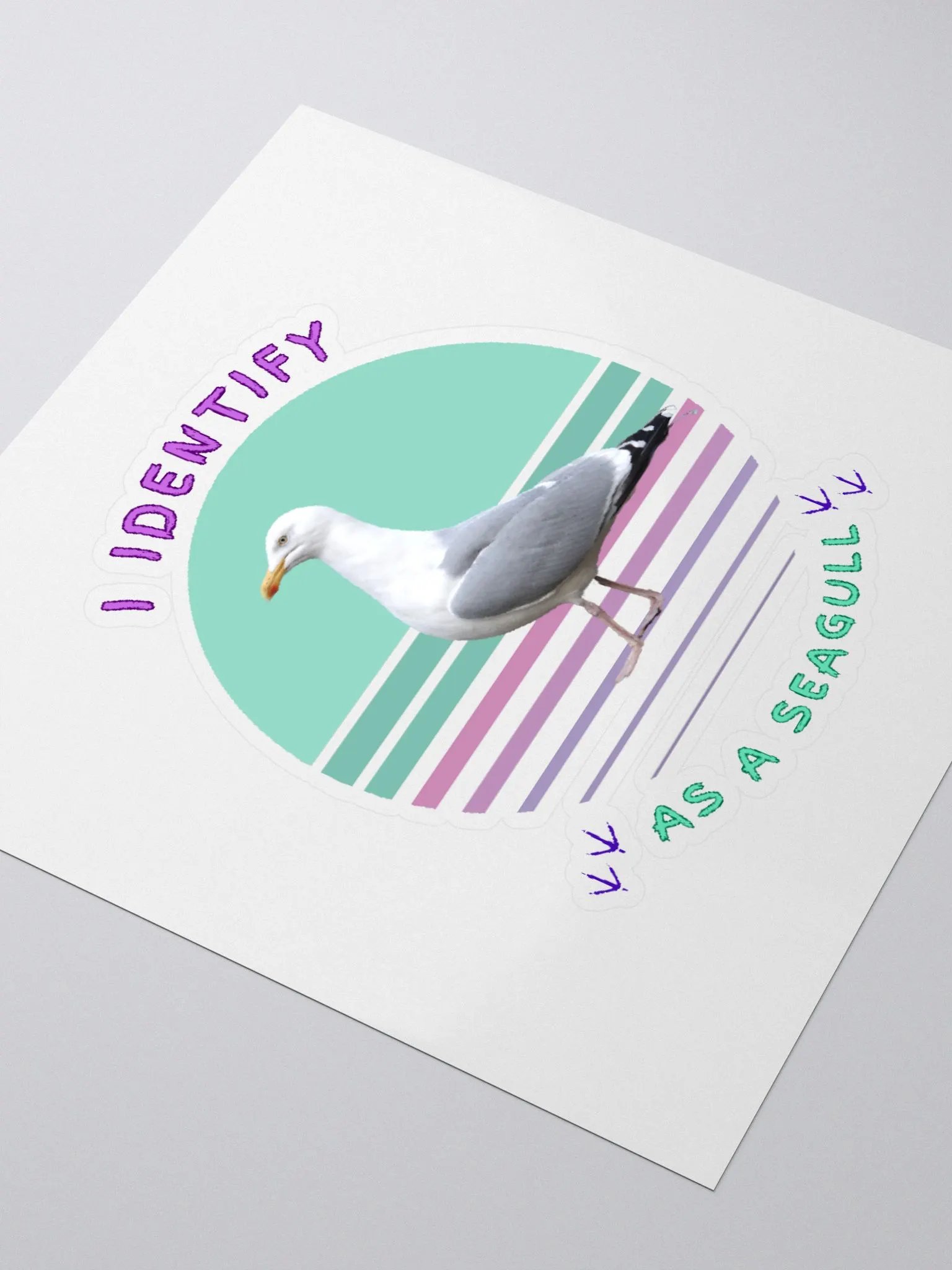 I Identify as a Seagull Stickers product image (8)