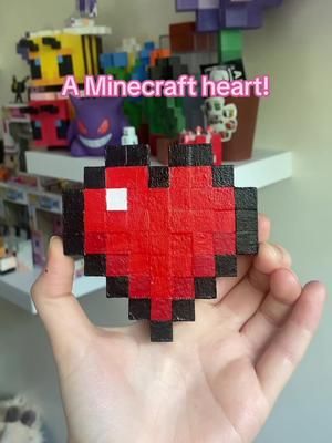 Can you guess what im making? #craft #diy #art #mcart #minecraftart #mcyt #streamer #twitch #minecraft #mcheart #minecraftheart #heart 