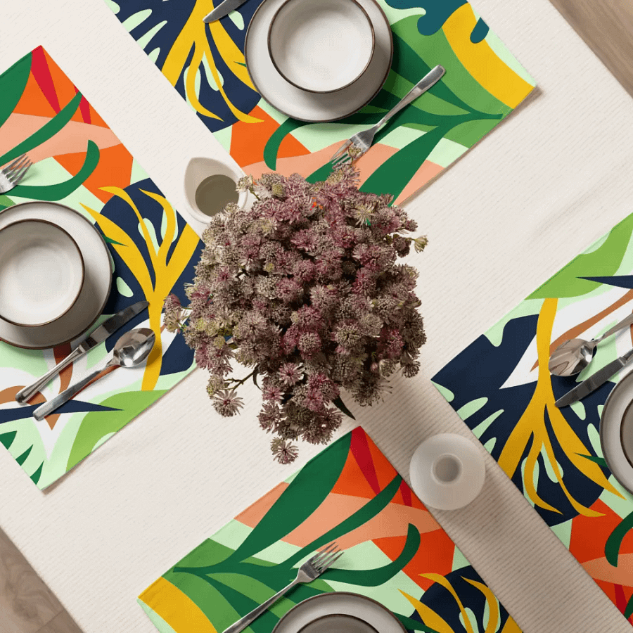 Tropical Foliage Placemat Set (4) product image (10)