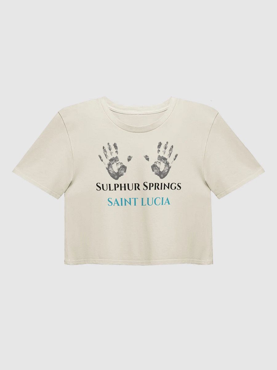 Saint Lucia Handprint Women's Crop Top product image (9)