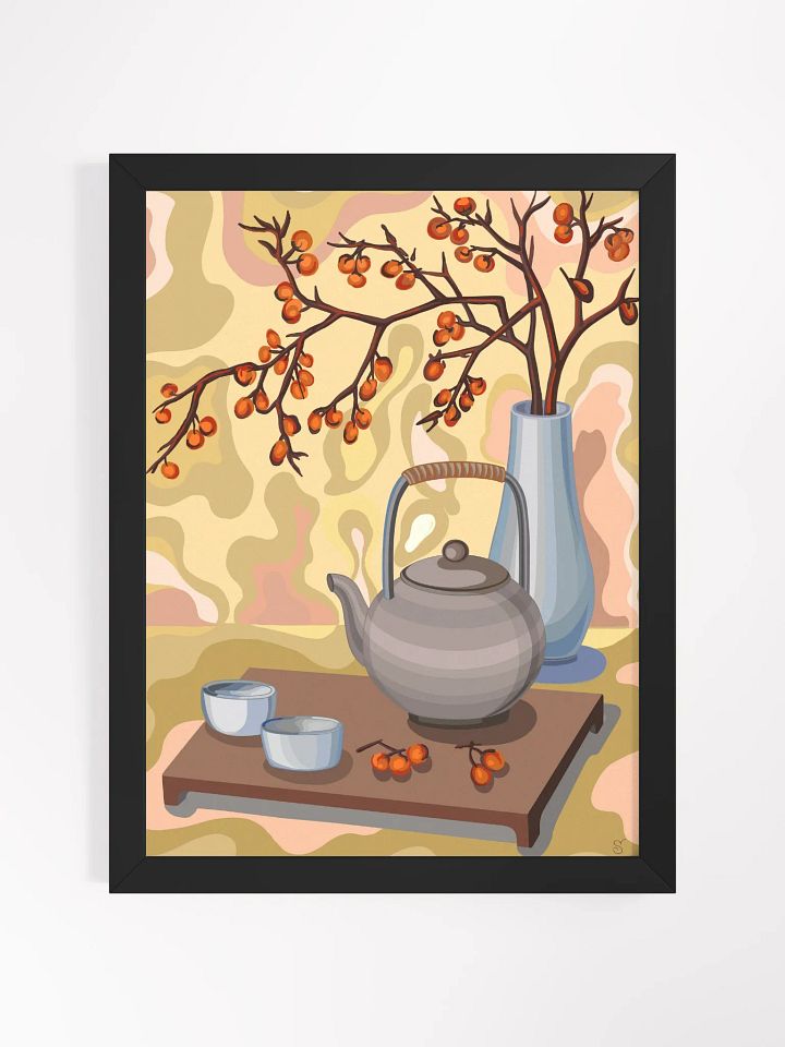 Tranquil Teatime Still Life Framed Poster - Coffee Shop No. 1 product image (4)