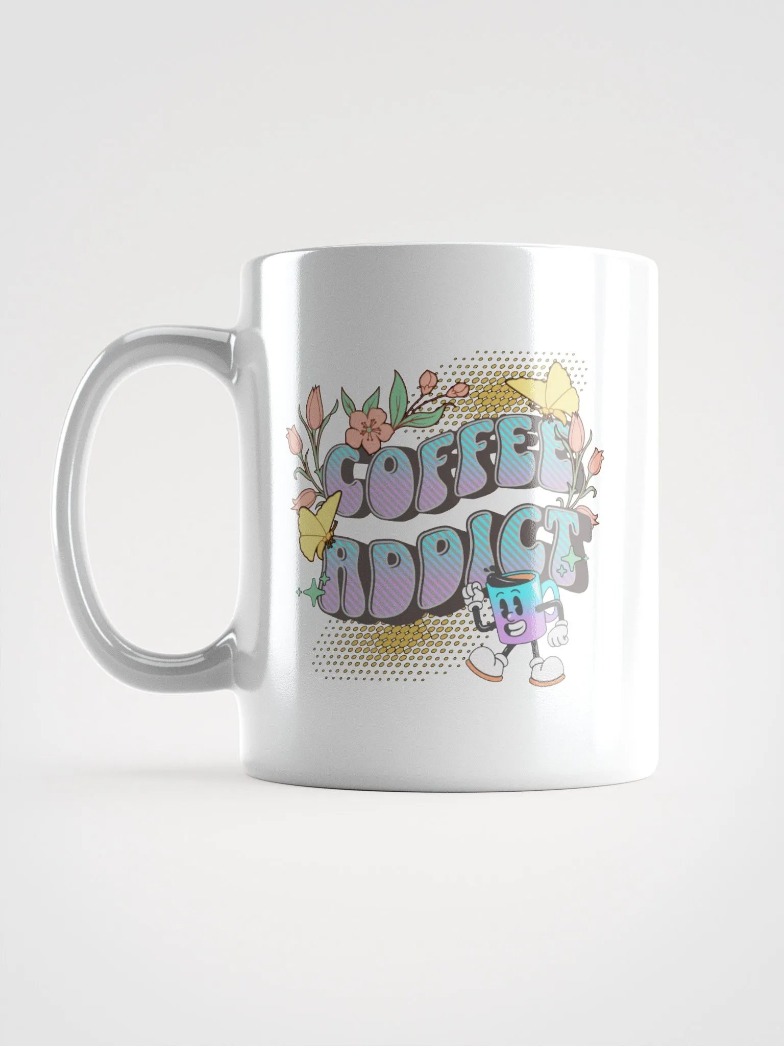 Coffee Addict Mascot Mug Whimsical Mug product image (1)