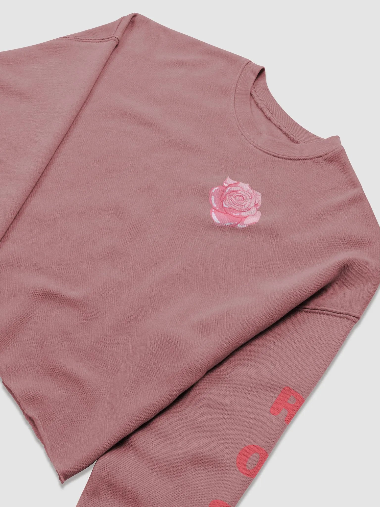 Pink Rose Cropped Fleece product image (3)