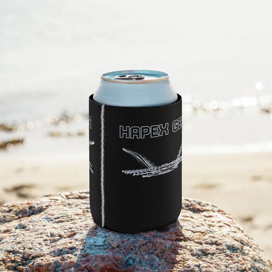 Coozie Can Cooler - Black - Black Hapex Gear Black Logo product image (9)