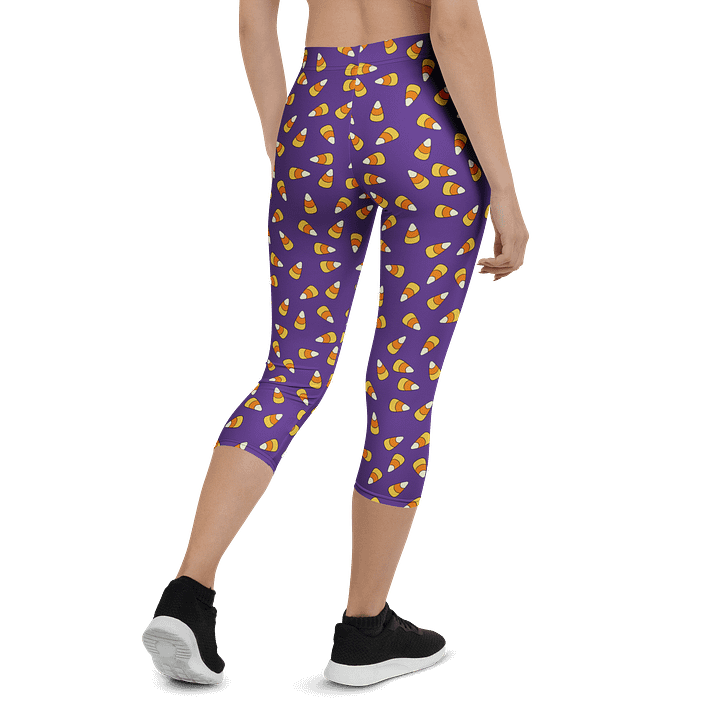 "Scattered Candy Corn" Pattern - Capri Leggings product image (2)