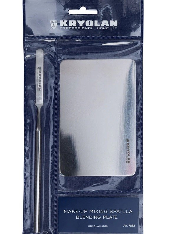 Kryolan MAKE-UP MIXING SPATULA & BLENDING PLATE SET product image (1)