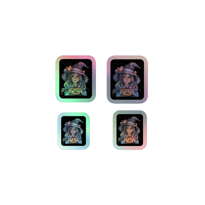 Candy Witch Holo Stickers product image (1)