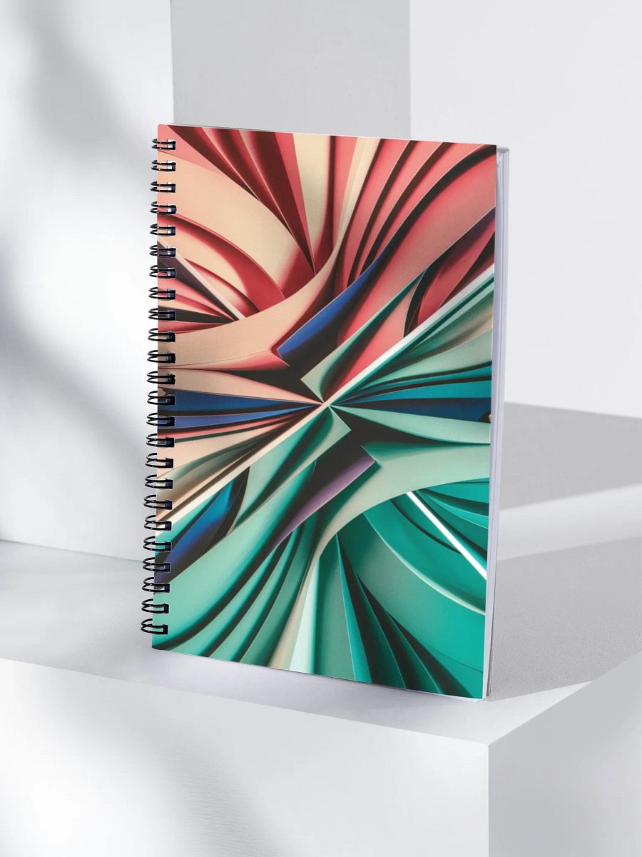 Vibrant Abstract Design Wire-Bound Dotted Page Notebook by TDS Music product image (4)