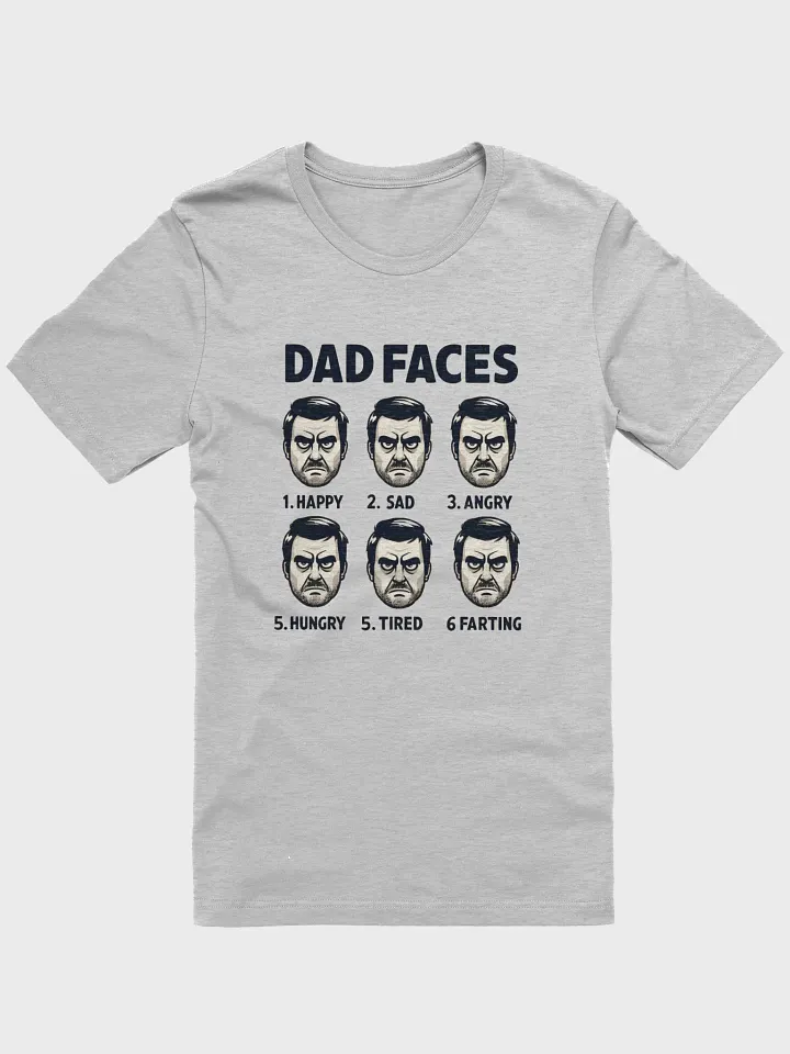 Fathers Day - DAD FACES Emotion Cartoon T-Shirt product image (4)