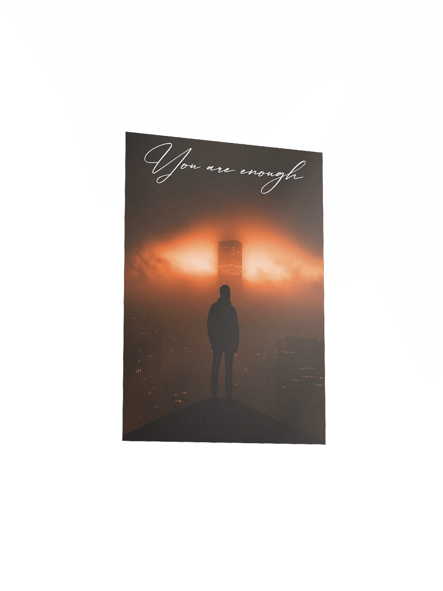 "You are enough" Handwritten Matte Poster product image (14)