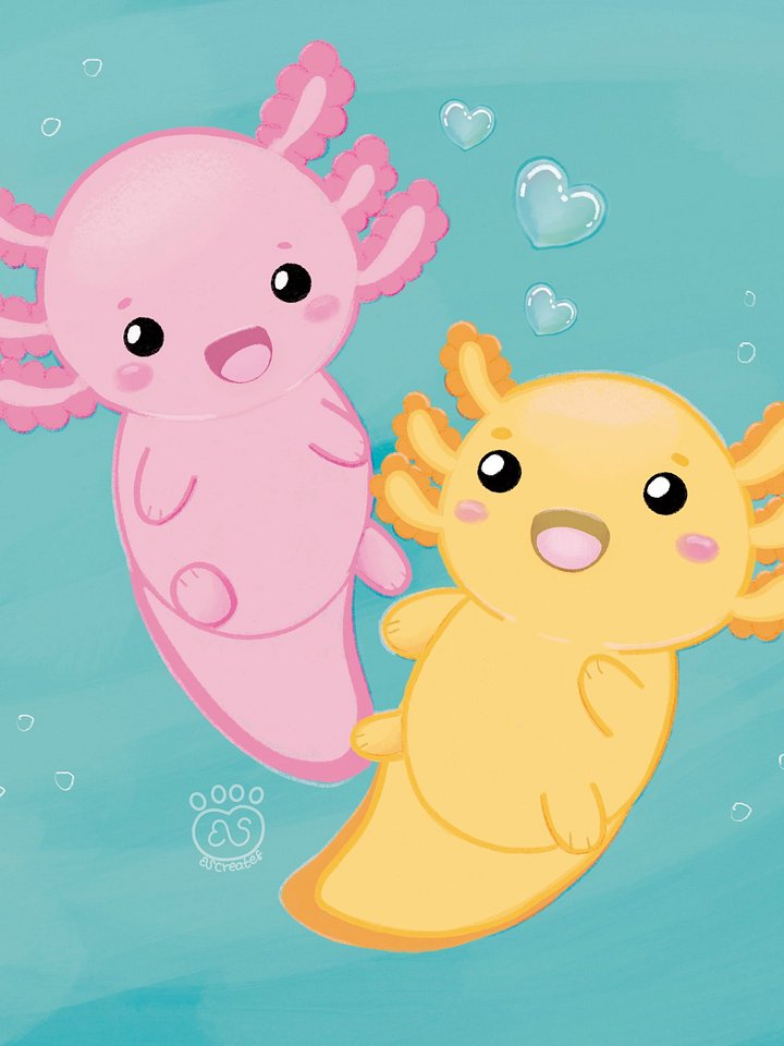 Axolotl Print product image (1)