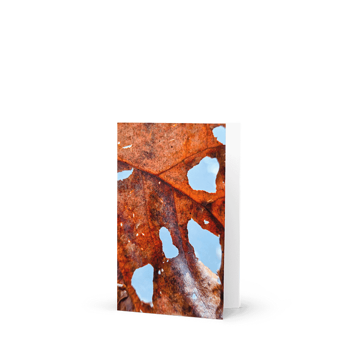 Intricate Veins Greeting Card (blank) product image (1)