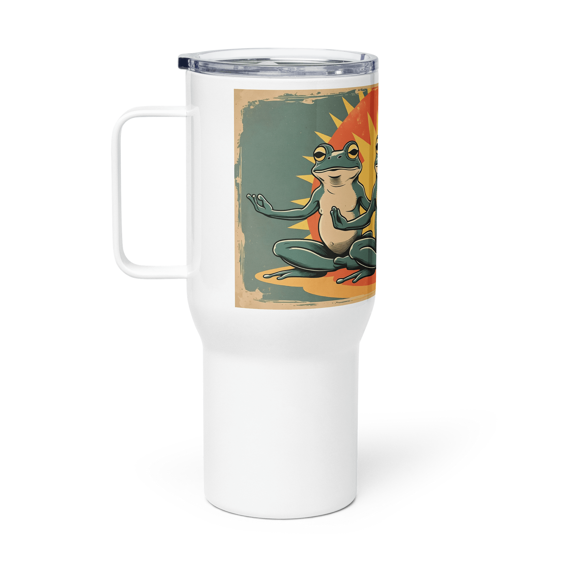 Meditative Frogs Travel Mug product image (1)