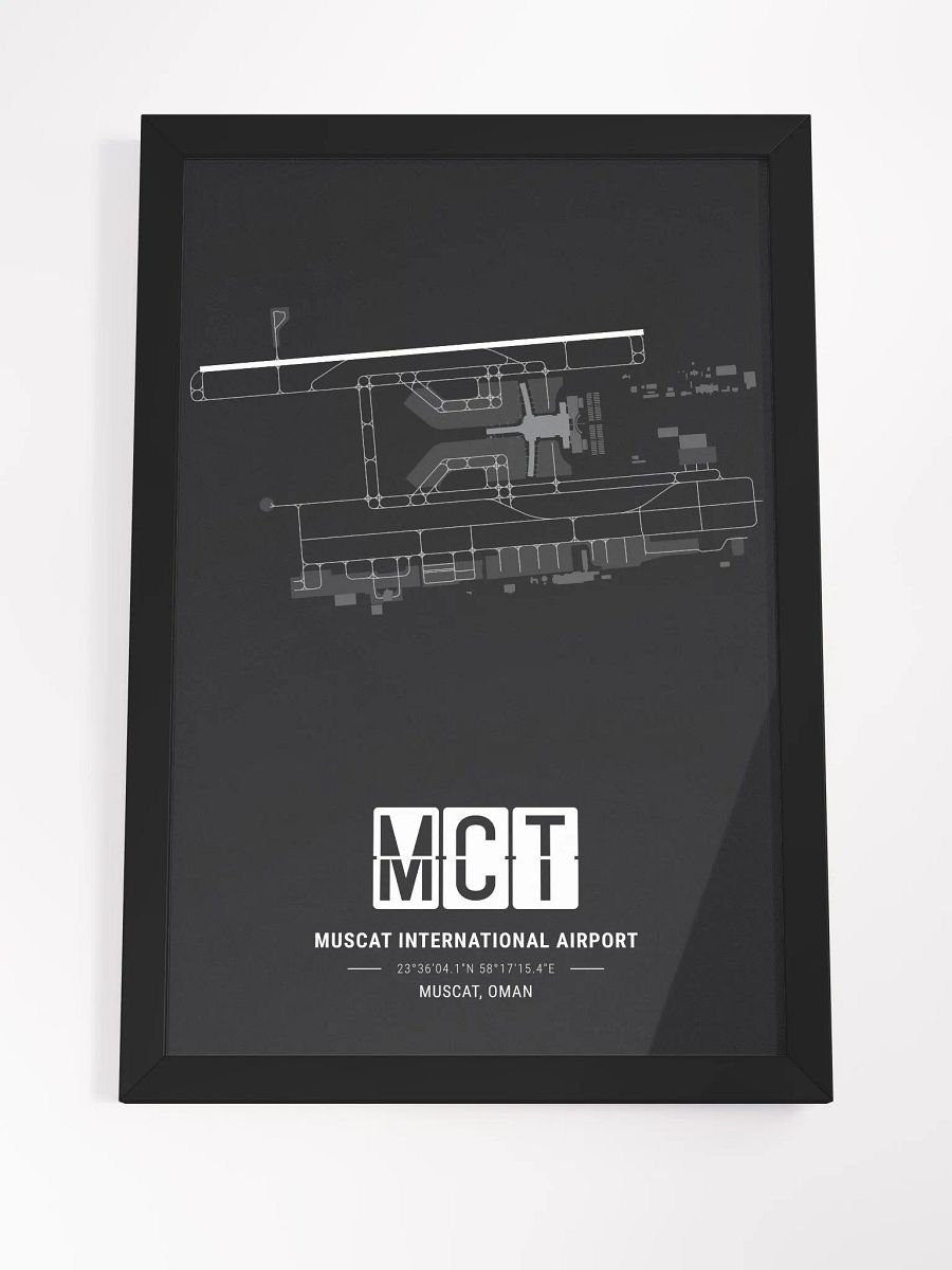Framed Airport MCT Premium Map On Matt Paper product image (4)