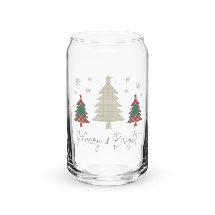 Plaid Christmas Can-Shaped Glass Set product image (2)