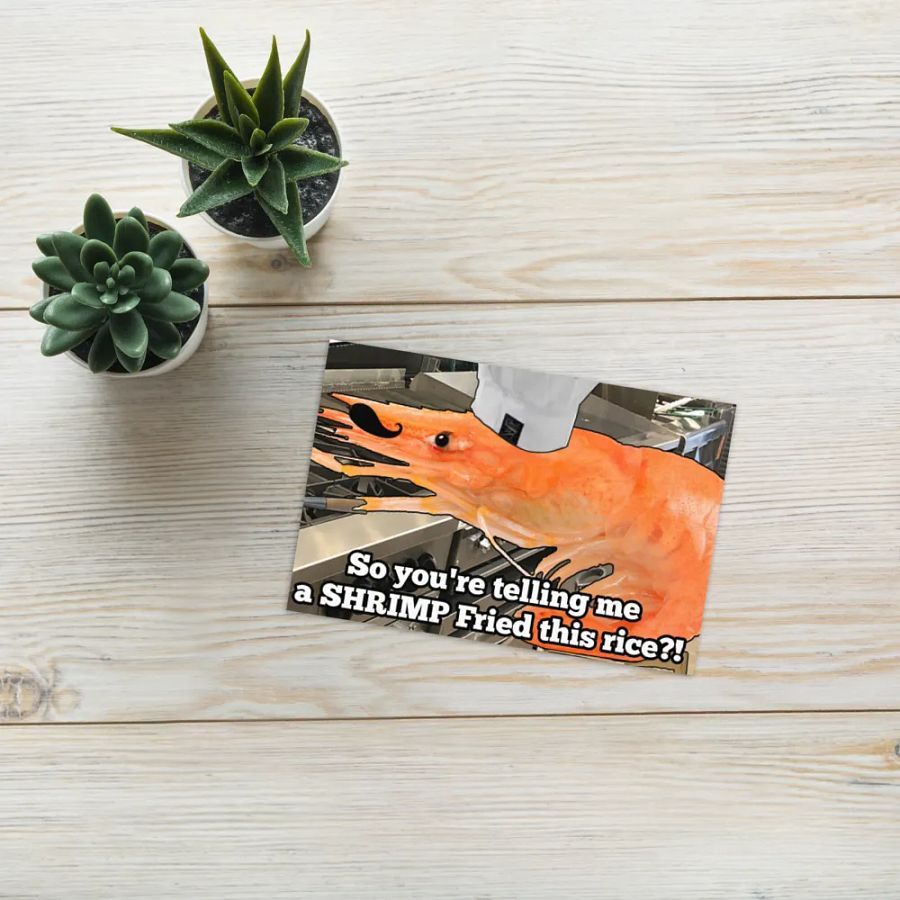 Shellby The Shrimp Waifu Greeting Card product image (7)