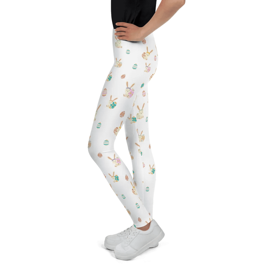 Easter Bunny Eggs All Over Print Youth Leggings product image (4)