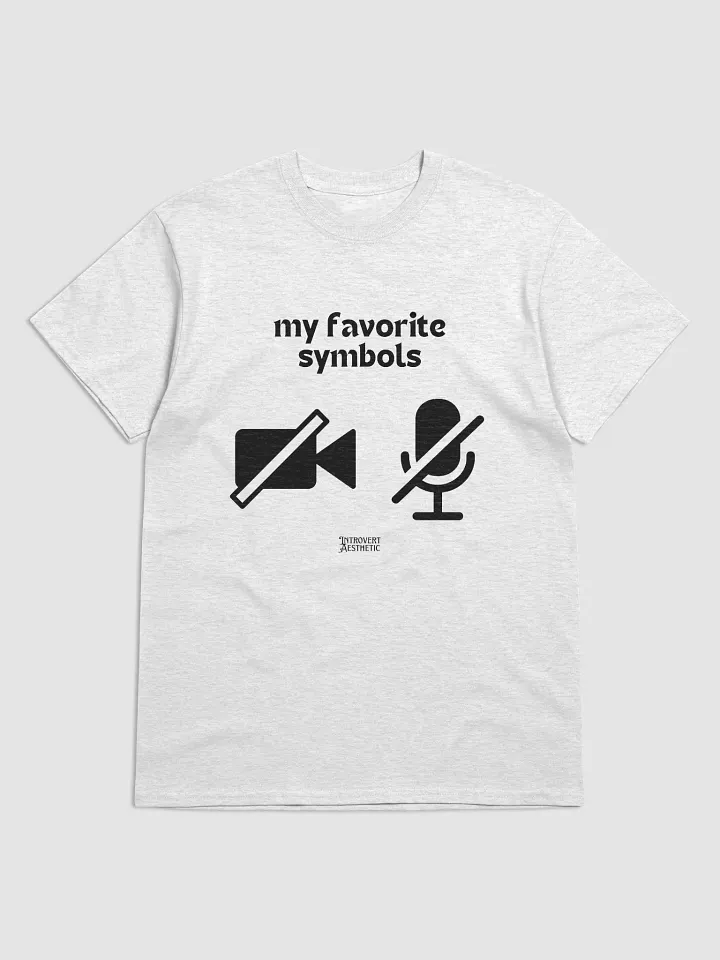 Favorite Symbols of an Introverts T-shirt product image (1)