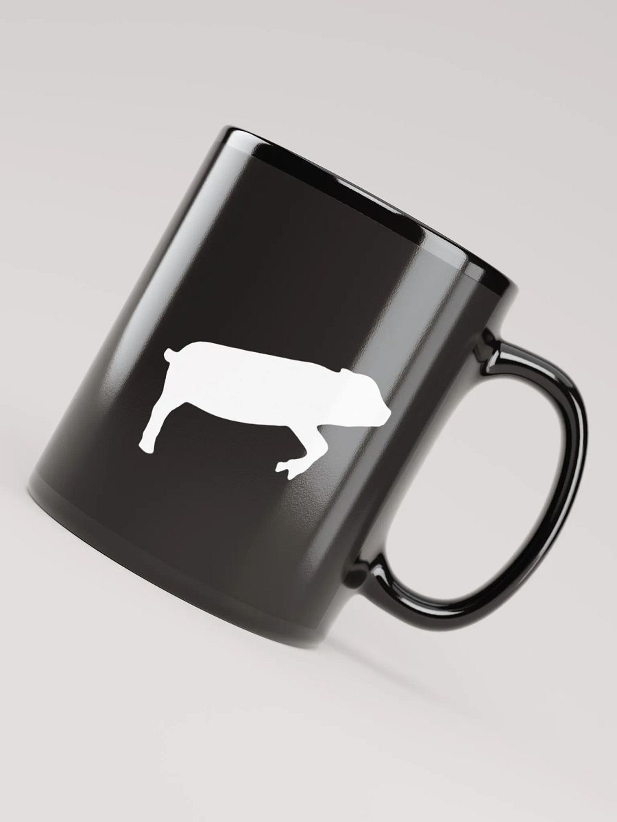Leaping Pig (Black Glossy Mug) product image (4)