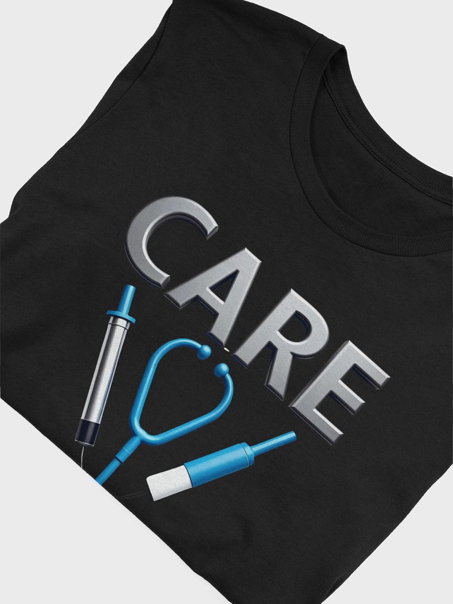 syringe, stethoscope ,CARE Illustrated Medical T-Shirt product image (46)