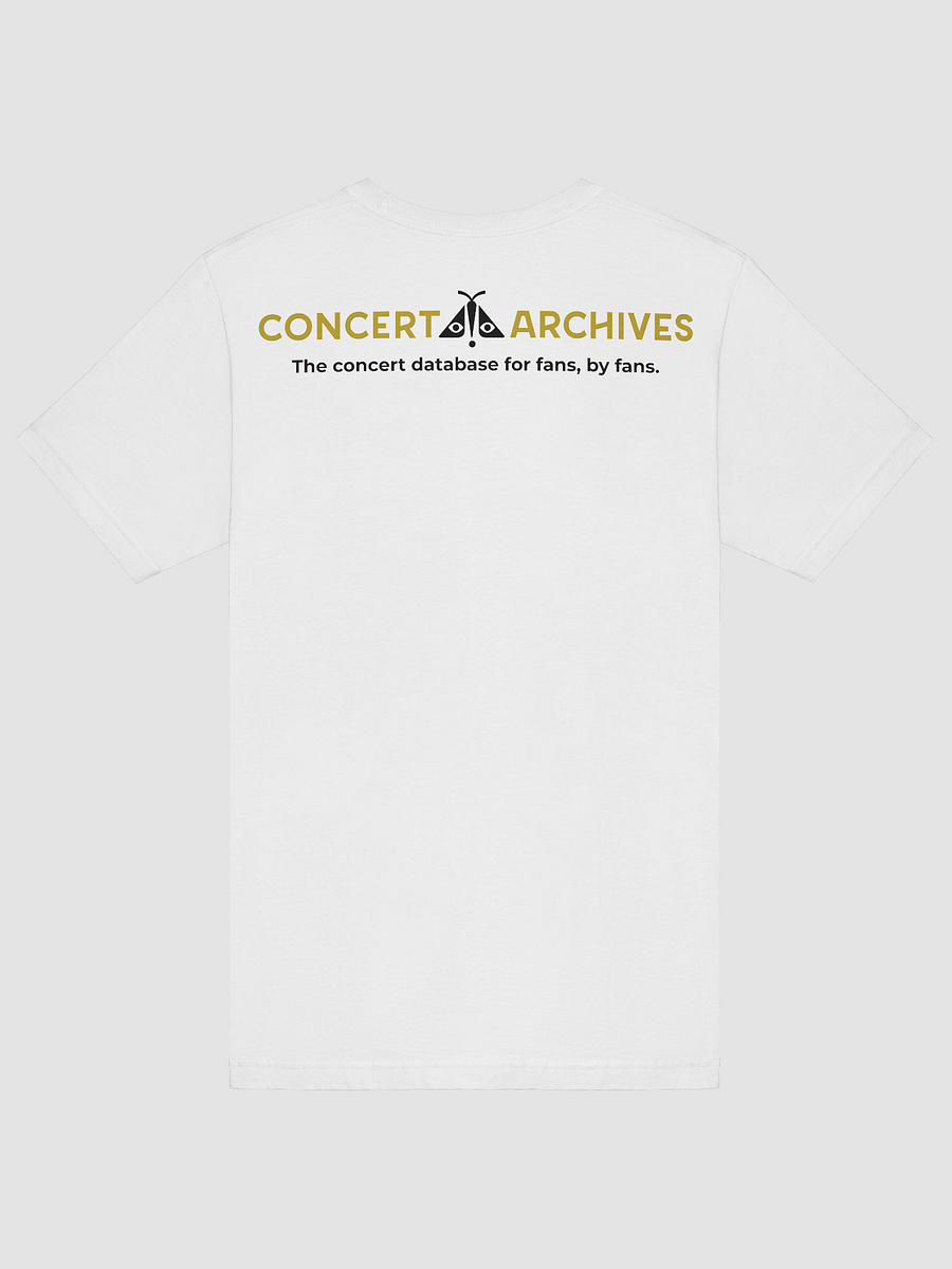 Concert Moth w/ Neckline Logo (Unisex, White) product image (6)