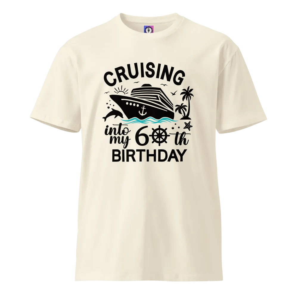 Cruising Into My 60th Birthday Unisex Premium Light Colours T-Shirt product image (1)