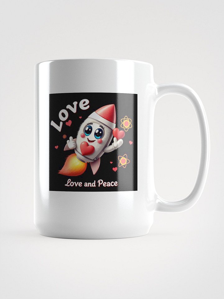 Love and Peace White Glossy Mug product image (1)