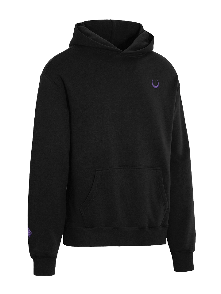 Purple Embroidered Moon Unisex Oversized Hoodie product image (2)