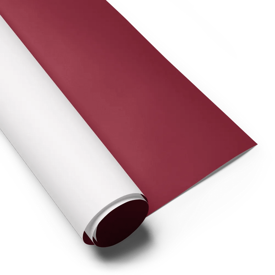 Burgundy Solid Holiday Christmas Wrapping Paper Sheets (3) product image (6)