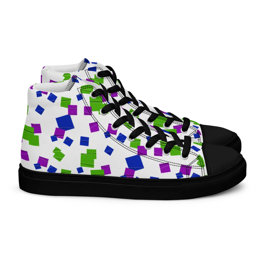 Glitchy High Top Canvas Shoes product image (2)