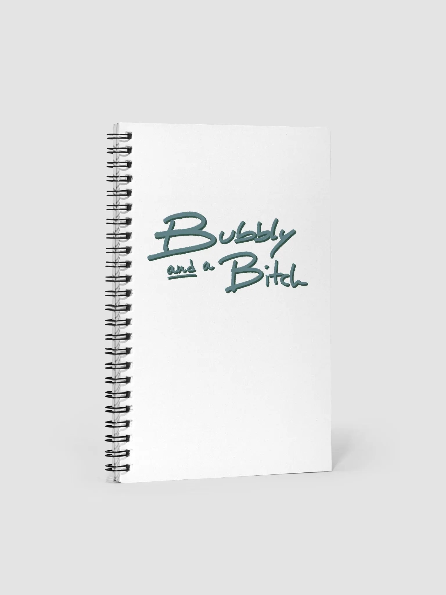 Bubbly and a B*tch (forest shadow design) notebook product image (1)