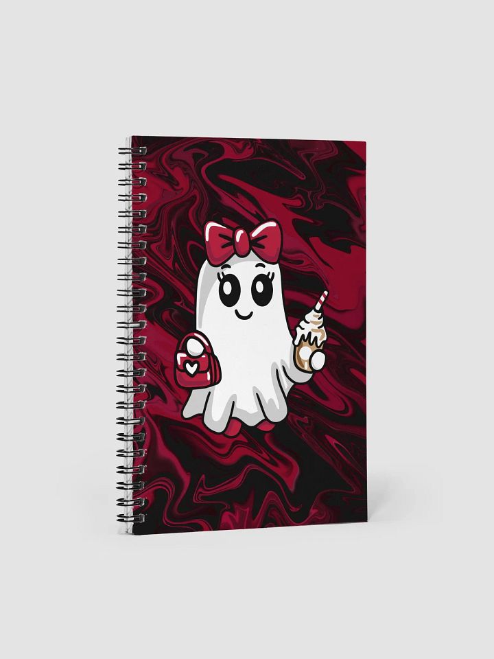 Stylish Ghost Dotted Spiral Notebook product image (1)