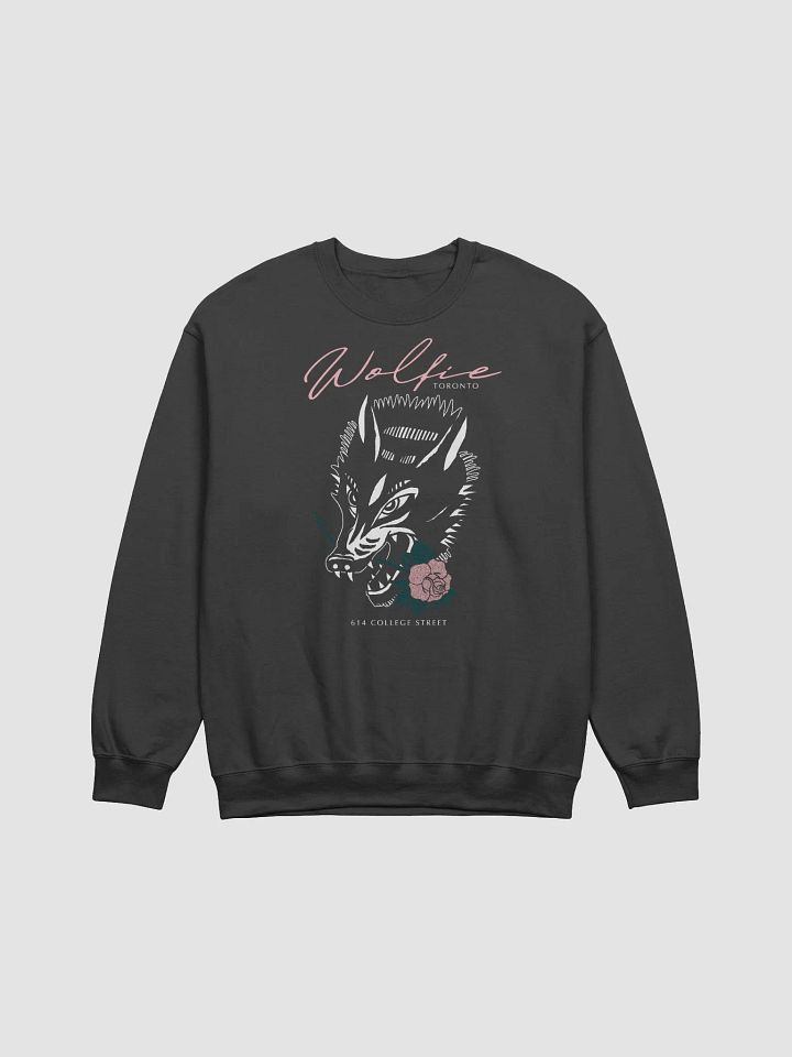WOLFIE PINK ROSE CREW SWEAT product image (1)